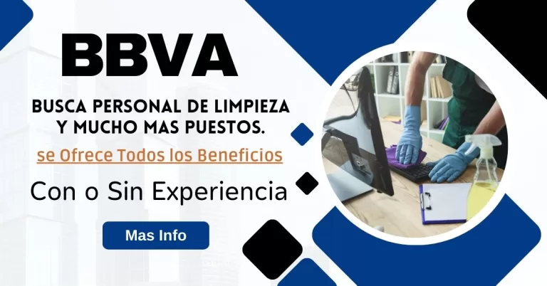 banco bbva solicita personal