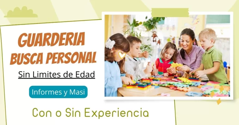 guarderia busca personal