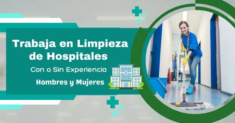 Trabaja en limpieza de hospitales